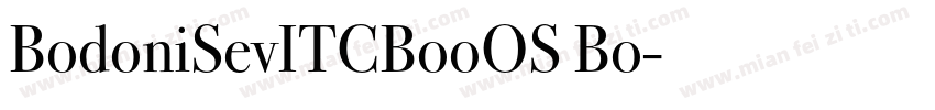 BodoniSevITCBooOS Bo字体转换
